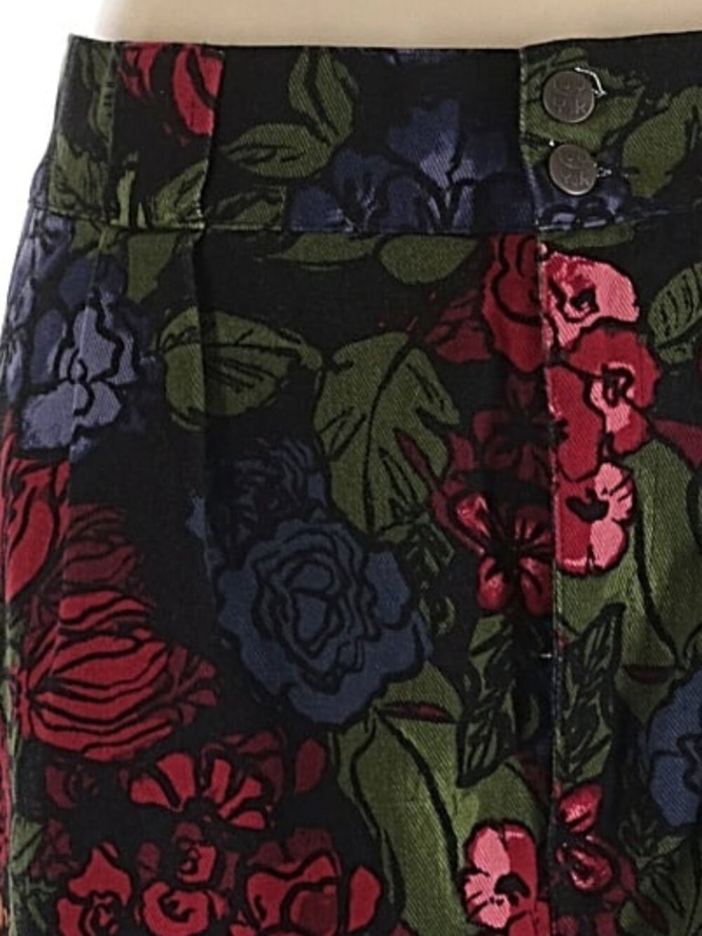 Lucy & Yak Dana Mom Jeans Maria Print W40P / UK 20 Petite EUC Organic Cotton - Picture 5 of 6